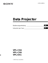 Sony VPL-EX1 Manuale del proprietario