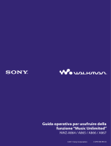 Sony NWZ-A864 Istruzioni per l'uso