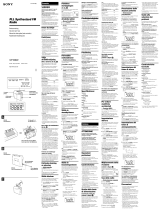 Sony ICF-M600 Manuale del proprietario
