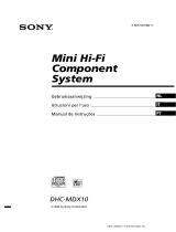 Sony DHC-MDX10 Istruzioni per l'uso