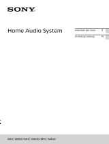 Sony MHC-M40D Manuale del proprietario