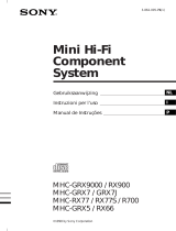 Sony MHC-RX900 Manuale del proprietario