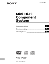 Sony MHC-WZ8D Manuale del proprietario