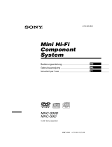 Sony mhc s 9 dvd Manuale del proprietario