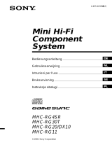 Sony MHC-DX10 Manuale del proprietario