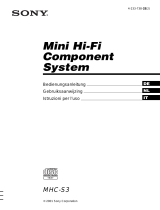 Sony MHC-S3 Manuale del proprietario