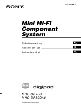 Sony mhc dp 800 av Manuale del proprietario