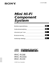 Sony MHC-RG55 Manuale del proprietario