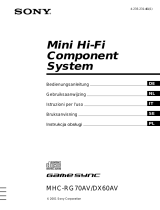 Sony MHC-RG70AV Manuale del proprietario