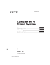 Sony MHC-C20 Manuale del proprietario