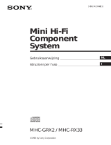Sony MHC-RX33 Istruzioni per l'uso