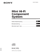 Sony MHC-FR1 Manuale del proprietario