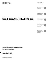 Sony NAS-C5E Giga Juke Manuale del proprietario