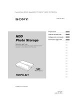 Sony HDPS-M1 Istruzioni per l'uso