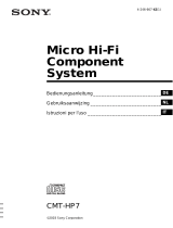 Sony CMT-HP7 Manuale del proprietario