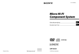 Sony cmt dh30 Manuale del proprietario