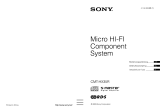 Sony cmt hx35r Manuale del proprietario