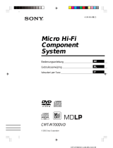 Sony CMT-M700DVD Manuale del proprietario