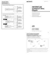 Sony CDX-5100RDS Guida d'installazione