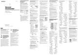 Sony RM-V210T Manuale del proprietario