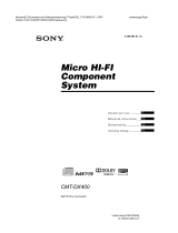 Sony CMT-DX400 Manuale del proprietario