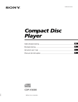 Sony CDP-X5000 Manuale del proprietario