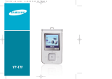 Samsung YP-T7FZ Manuale utente