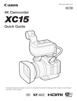 Canon XC15 Guida Rapida