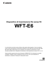 Canon Wireless File Transmitter WFT-E6 B Manuale utente