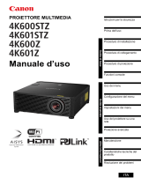 Canon XEED 4K601STZ Manuale utente