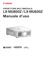 Canon LX-MU600Z Manuale utente
