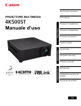 Canon XEED 4K500ST Manuale utente