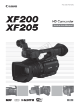 Canon XF200 Manuale del proprietario