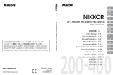 Nikon AF-S NIKKOR 200-400mm f/4G ED VR II Manuale utente