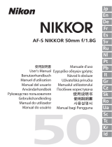 Nikon AF-S NIKKOR 50mm f/1.8G Manuale utente