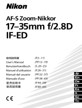 Nikon AF-S Zoom-Nikkor 17-35mm f/2.8D IF-ED Manuale utente