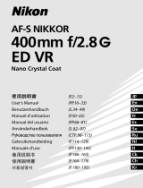 Nikon AF-S NIKKOR 400mm f/2.8G ED VR Manuale utente