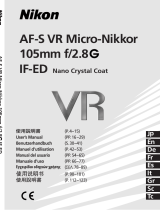Nikon AF-S VR Micro-Nikkor 105mm f/2.8G IF-ED Manuale utente