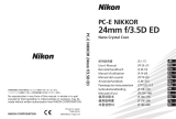 Nikon PC-E NIKKOR 24mm f/3.5D ED Manuale utente