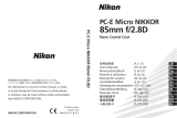 Nikon PC-E Micro NIKKOR 85mm f/2.8D Manuale utente