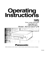 Panasonic AG6124B Istruzioni per l'uso