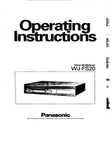 Panasonic WJFS20 Istruzioni per l'uso