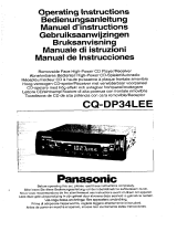 Panasonic CQDP34L Istruzioni per l'uso