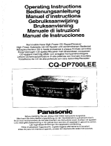 Panasonic cq-dp700l Manuale utente