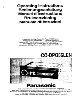 Panasonic CQDPG55L Istruzioni per l'uso