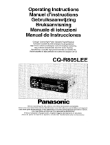 Panasonic CQR805 Istruzioni per l'uso