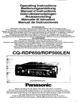 Panasonic CQRDP650 Istruzioni per l'uso