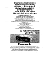 Panasonic CQRDP855 Istruzioni per l'uso