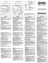 Panasonic rq-p255 Manuale utente