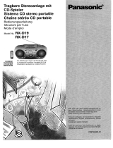 Panasonic RXD19EG Manuale del proprietario